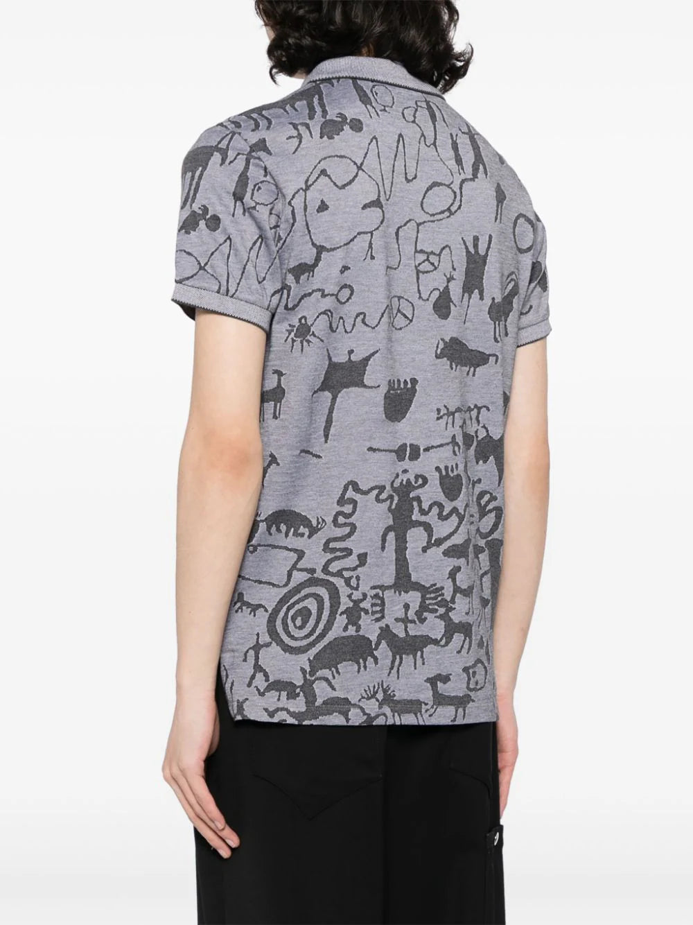 Graphic-Print Polo Shirt