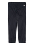 Pinstriped Tapered Trousers