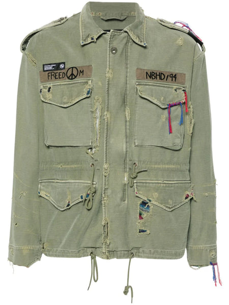 Distressed Military Jacket