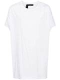 Draped-Detail Cotton T-Shirt