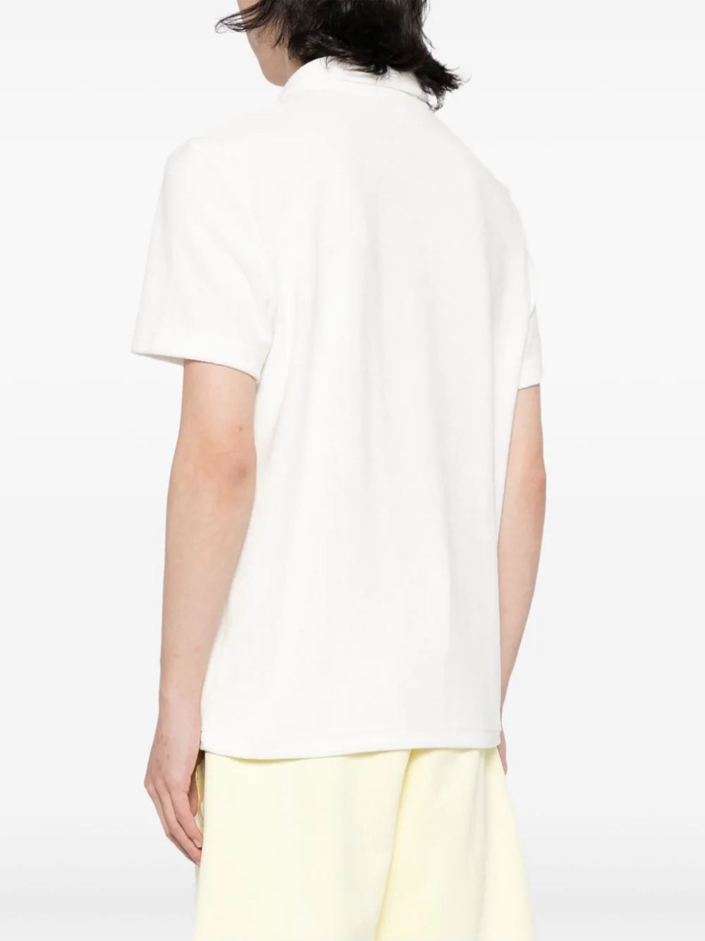 Logo-Appliqué Velvet Polo Shirt