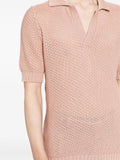 Asher Crochet-Knit Polo Shirt