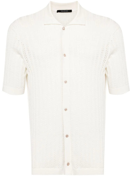Jesse Pointelle-Knit Polo Shirt