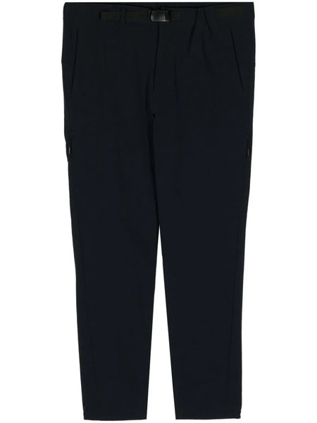 Belted Slim-Legged Tailored Trousers
