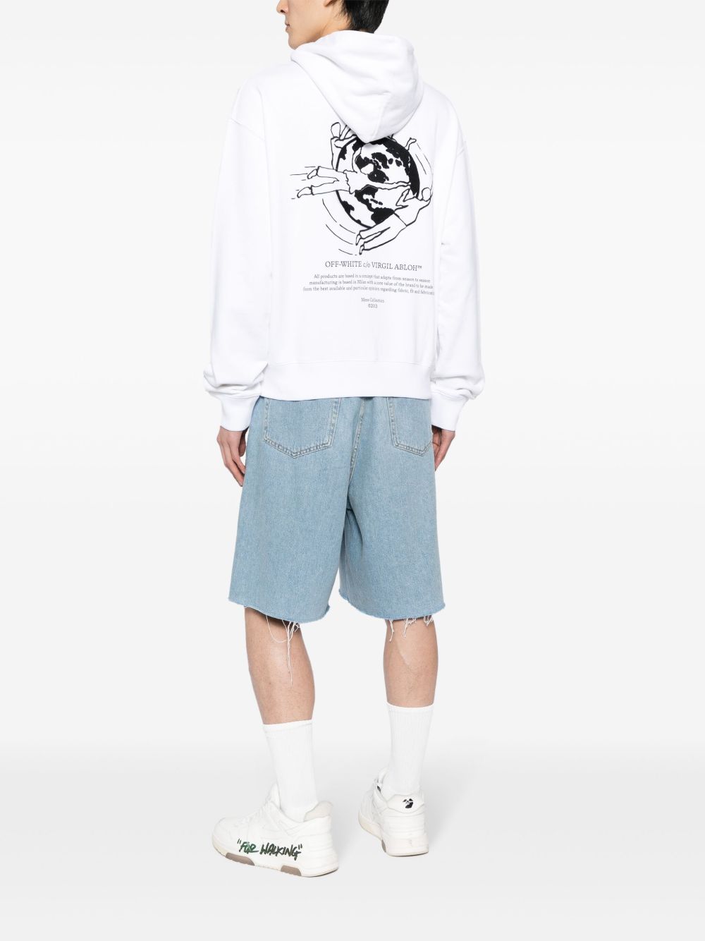 Graphic-Print Cotton Hoodie