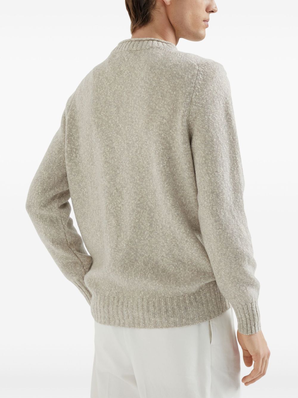 Crew-Neck Mélange Jumper