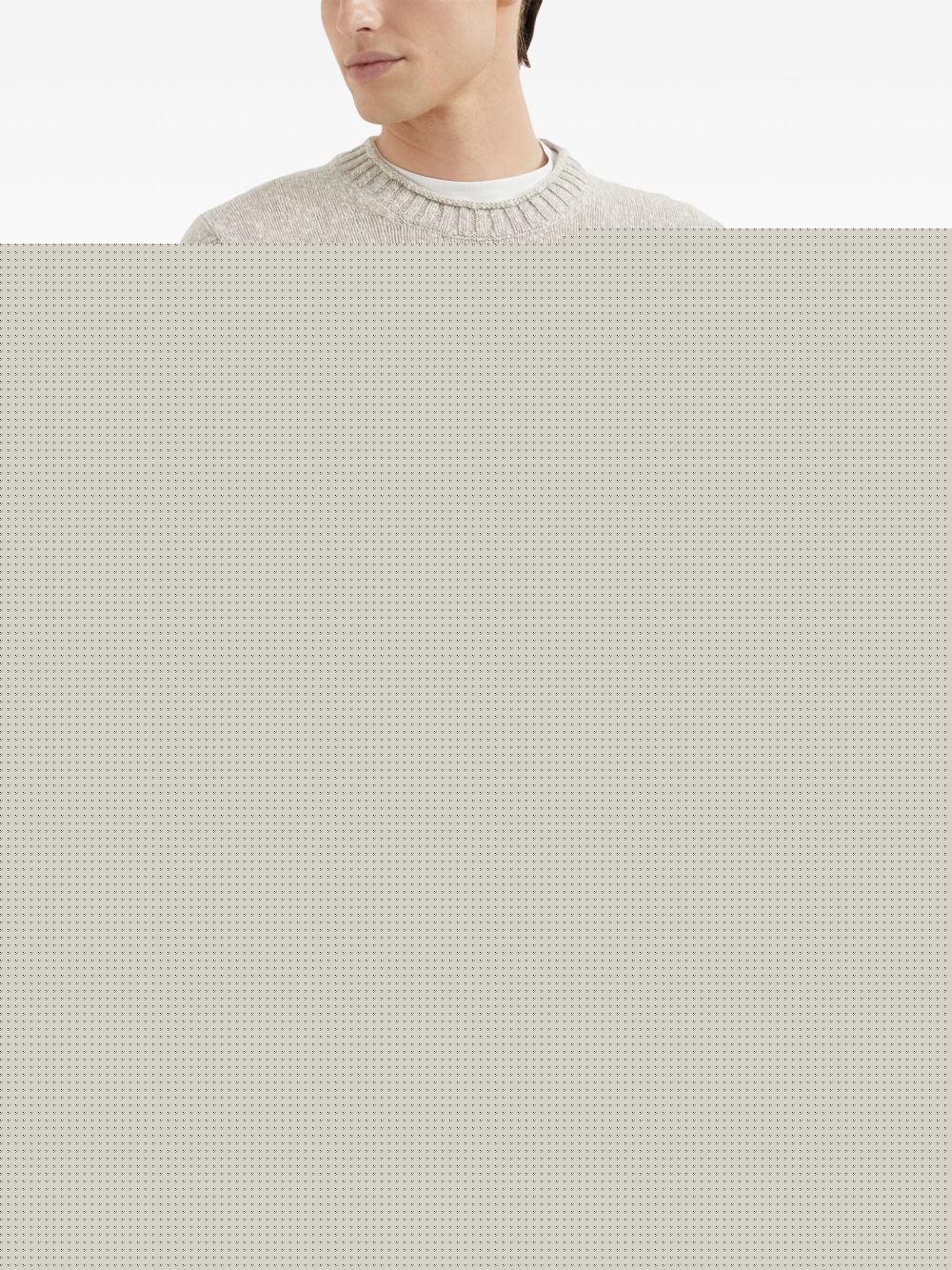 Crew-Neck Mélange Jumper