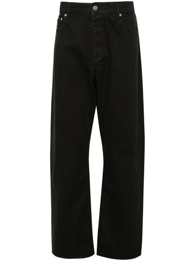 Straight-Leg Cotton-Blend Jeans