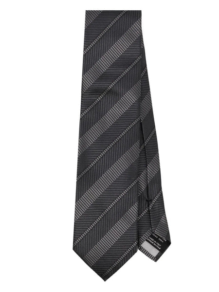 Striped Jacquard Tie