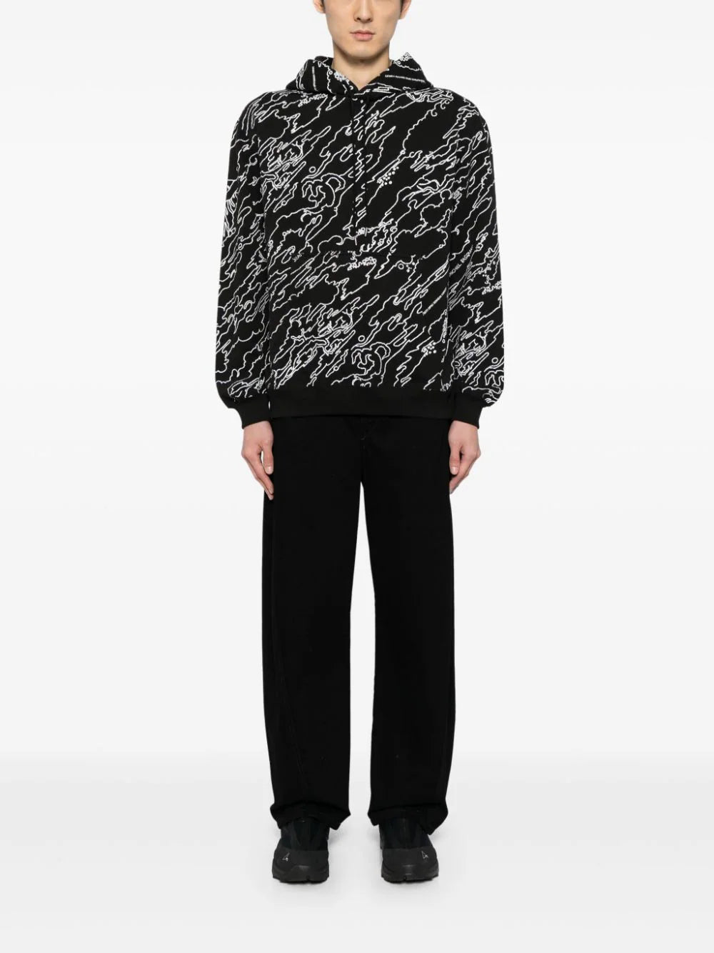 Graphic-Print Cotton Hoodie