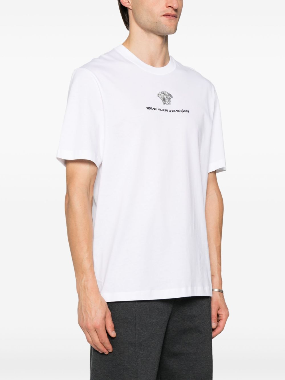 Medusa Milano embroidered T-shirt