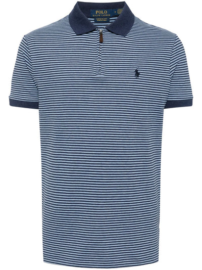 Striped Cotton-Blend Polo