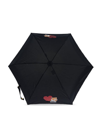 Teddy Bear-Print Compact Umbrella