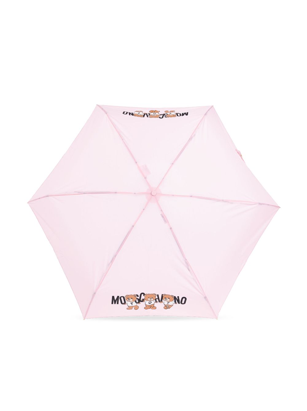 teddy bear-logo print compact umbrella 