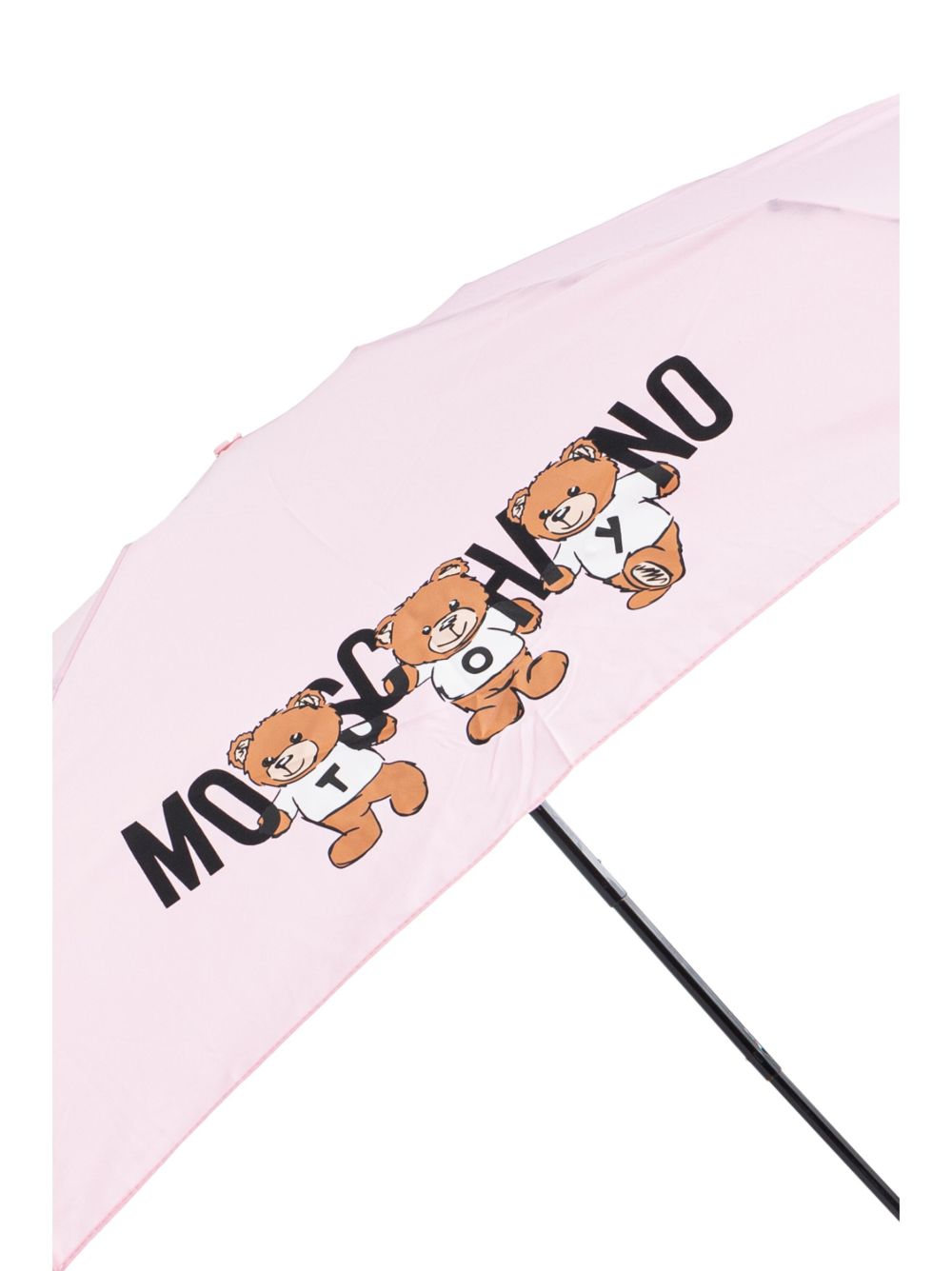 teddy bear-logo print compact umbrella 