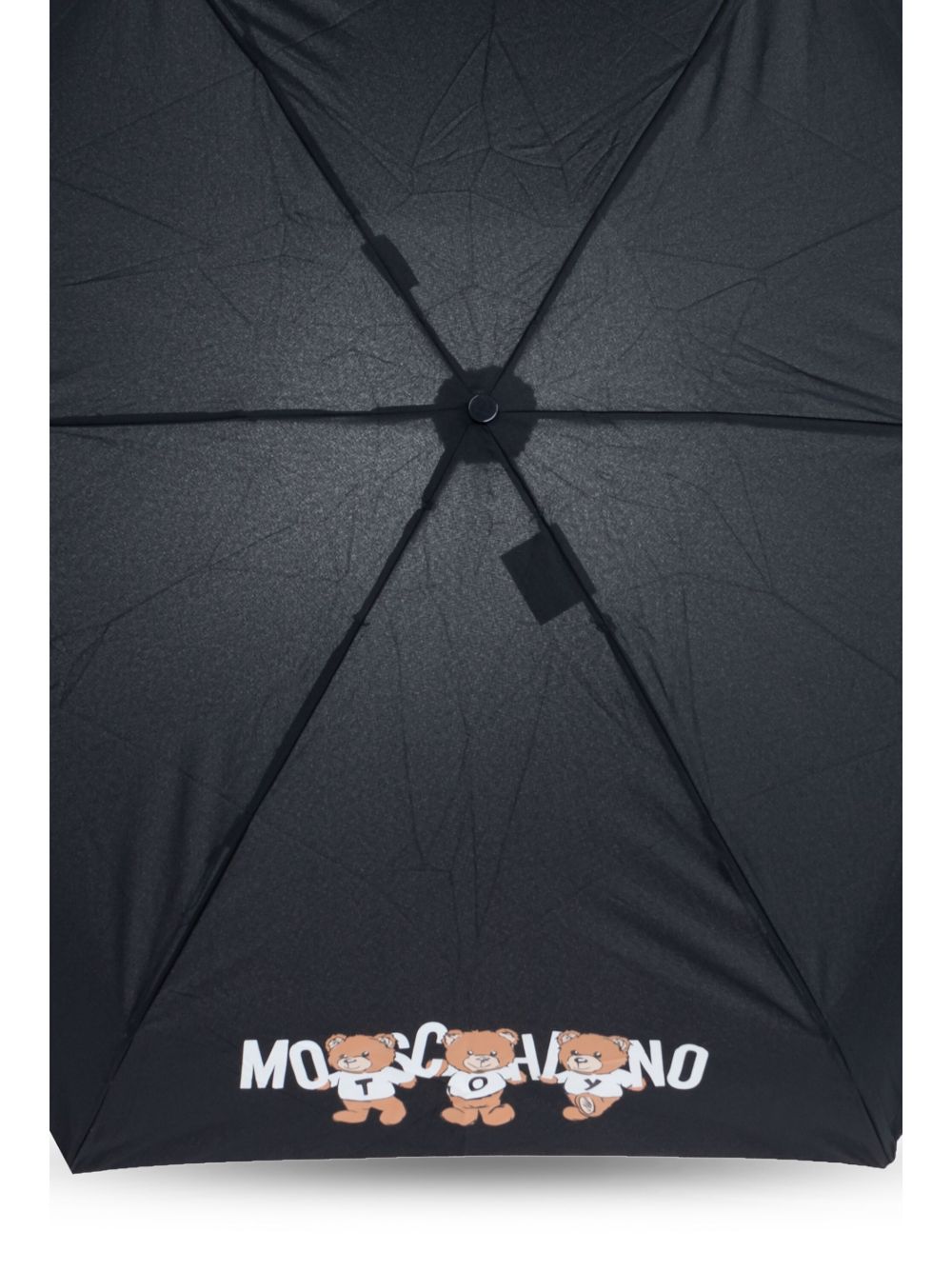 teddy bear-logo print compact umbrella 