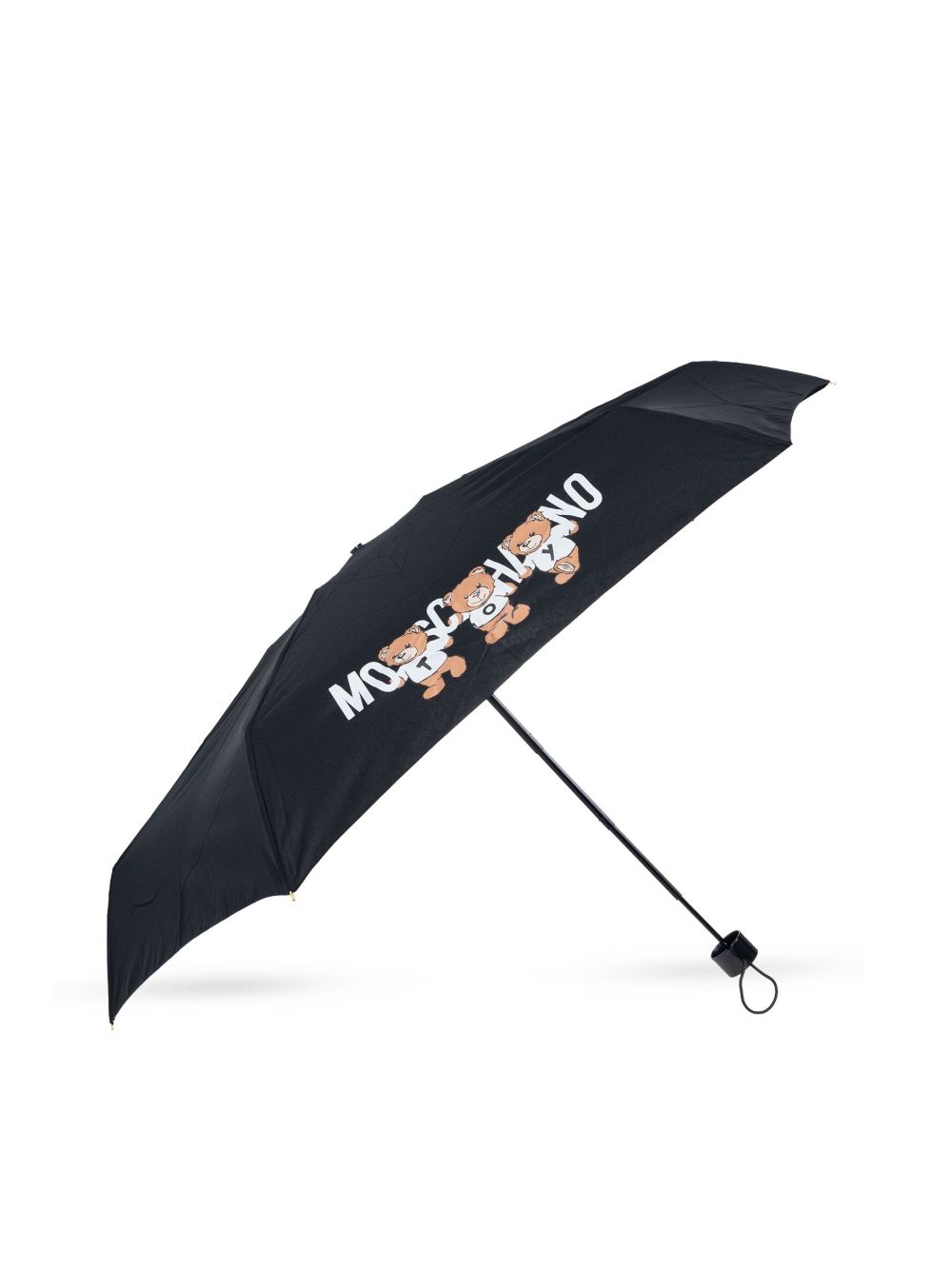 teddy bear-logo print compact umbrella 