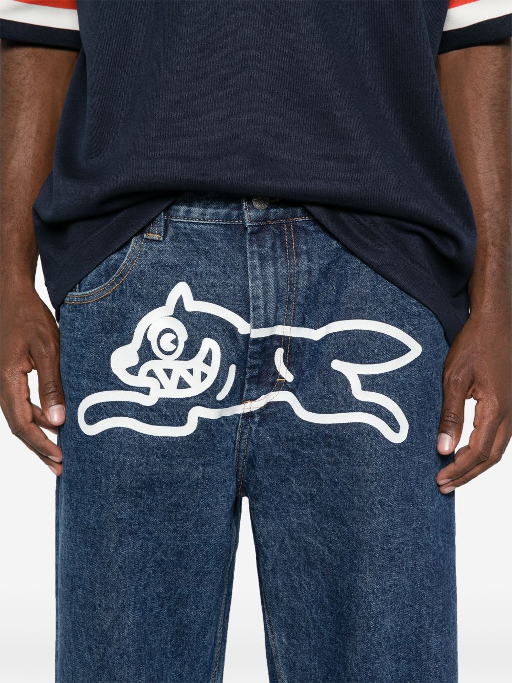Running Dog Double Scoop straight jeans