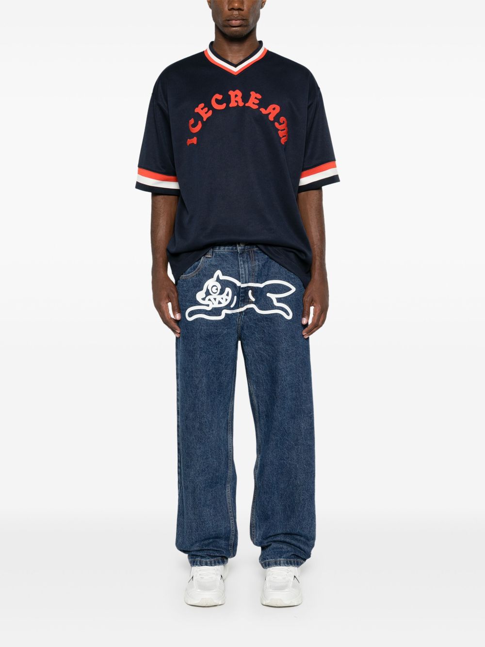 Running Dog Double Scoop straight jeans