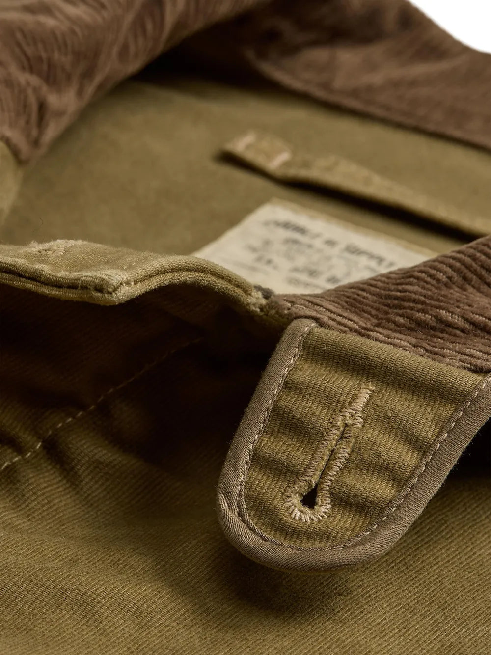 corduroy-collar cotton jacket