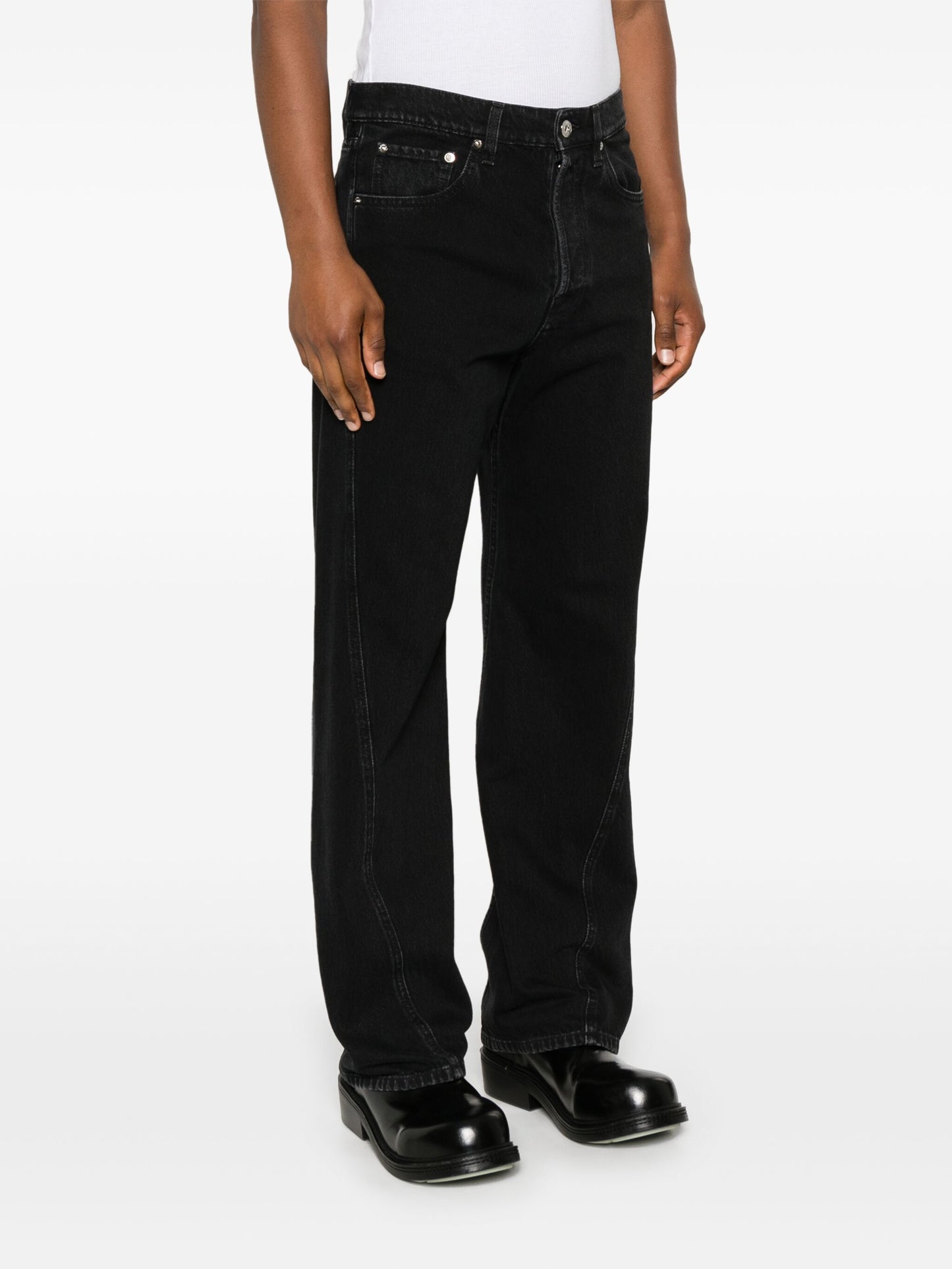 Seam-Detail Jeans
