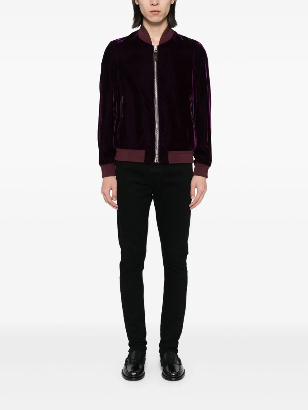Velvet varsity jacket cheap