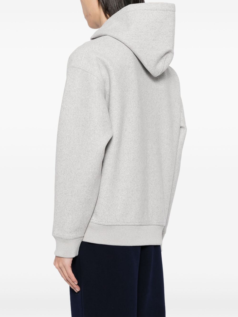 Loose Fit Zip-Up Hooded Jacket