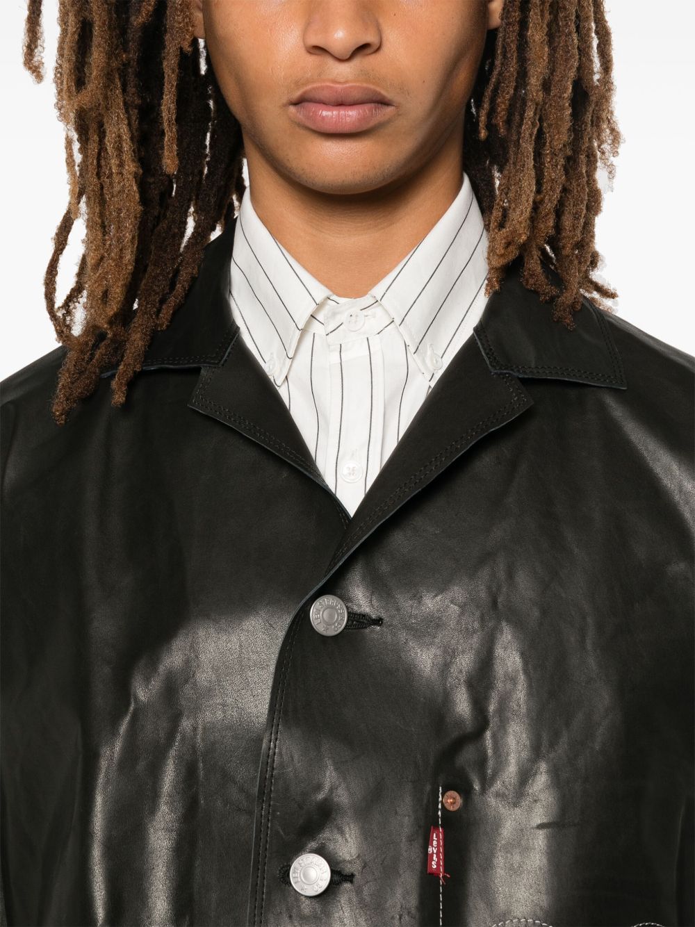 X Levis Leather Jacket