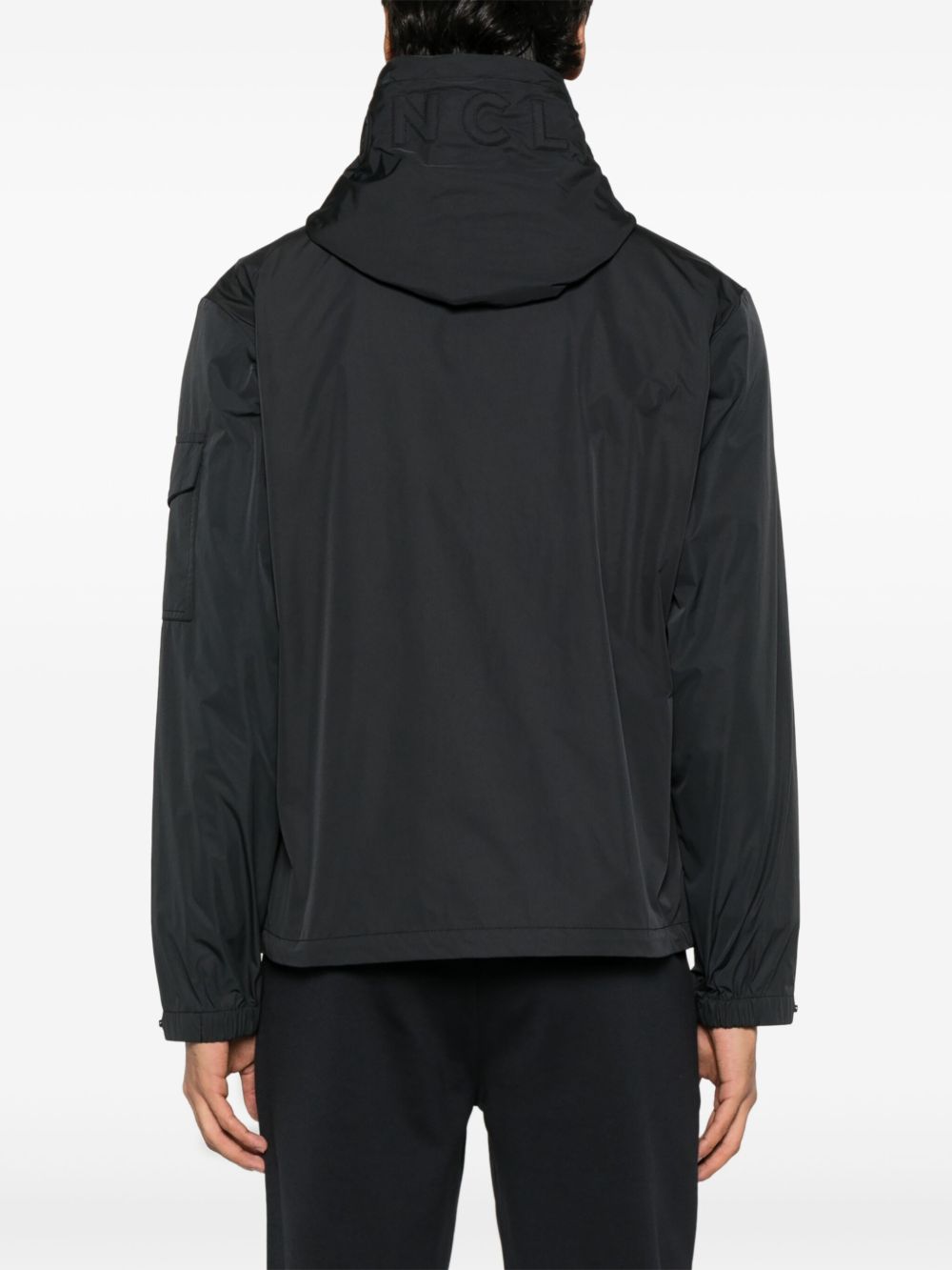 lens-detail hooded jacket 