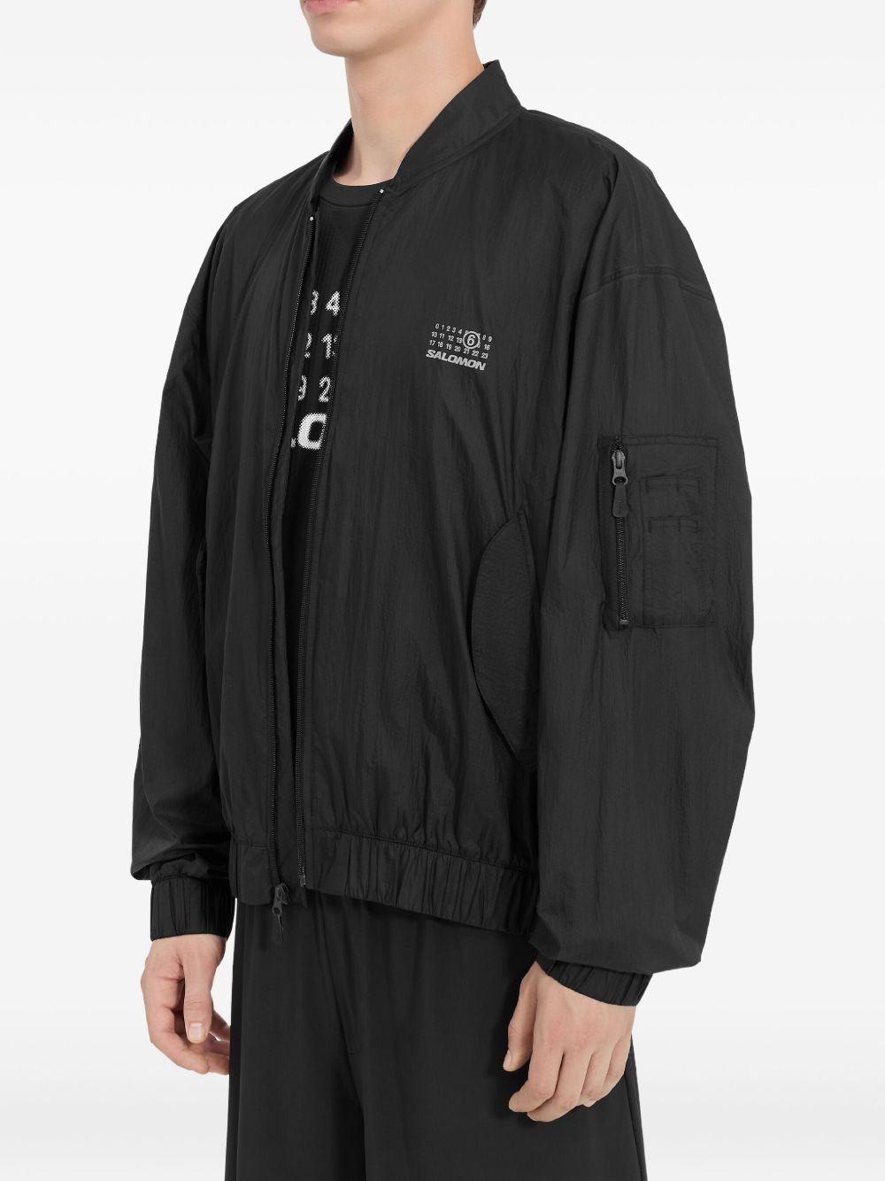 x Salomon numbers-print jacket
