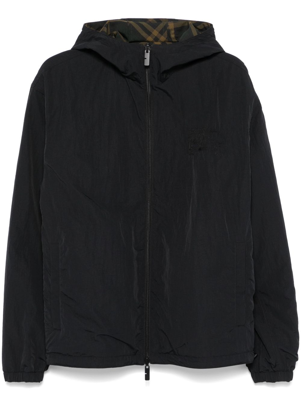reversible check jacket