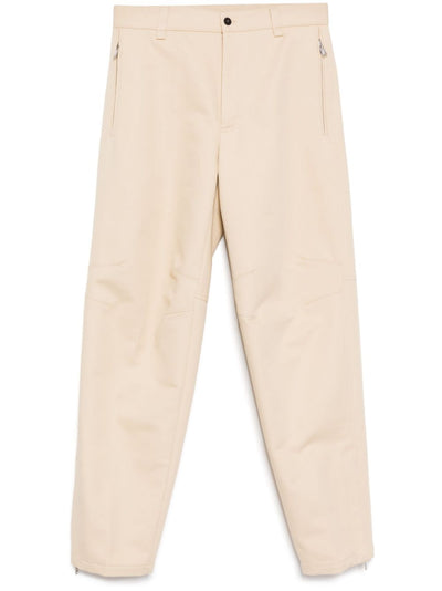 Zipped Hem Tapered Trousers