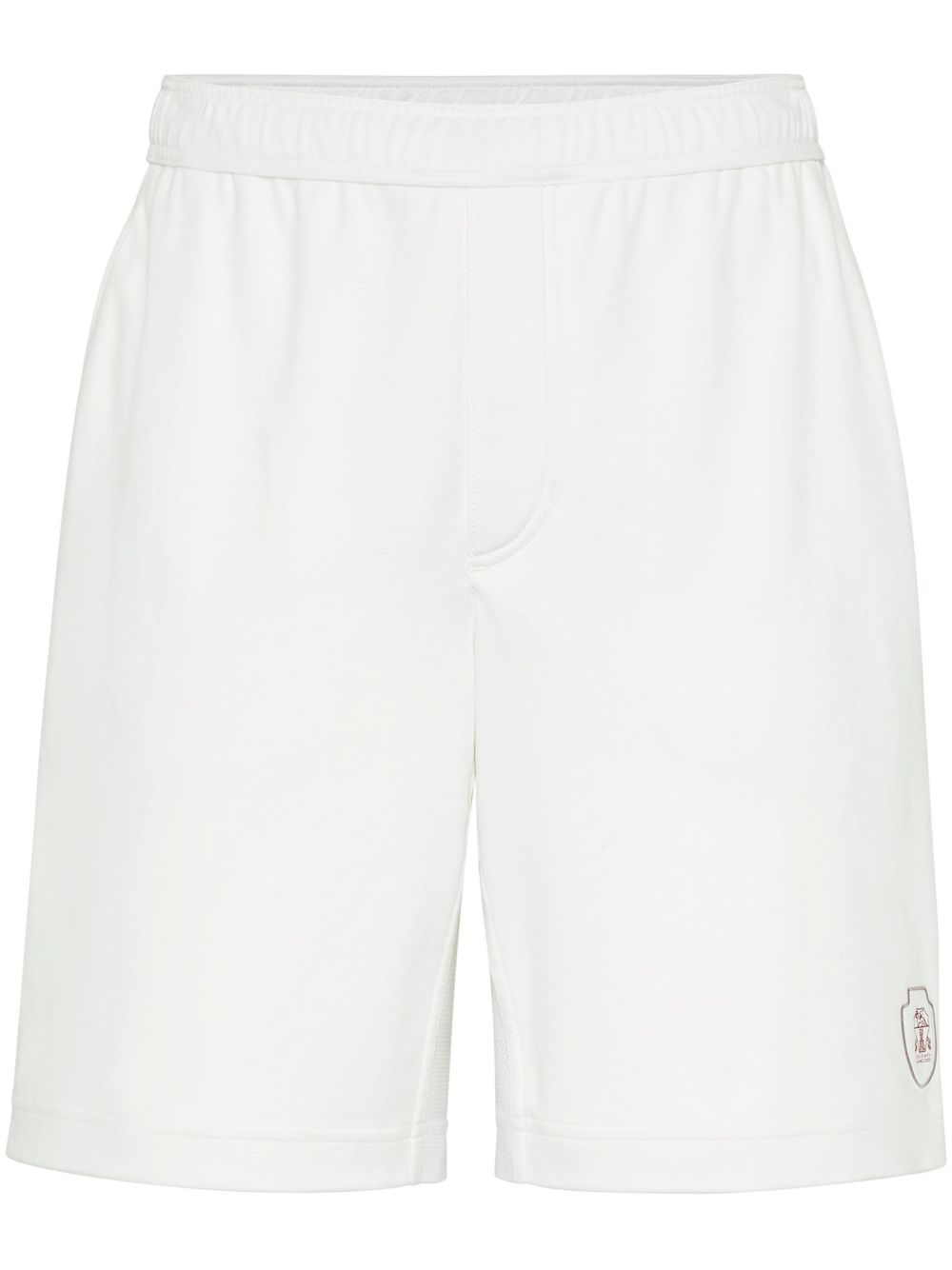 logo-embroidered shorts