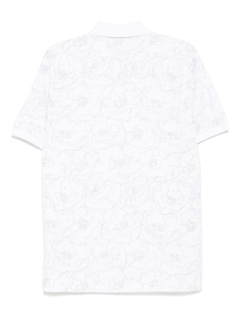 Flower Print L.12.12 Polo Shirt