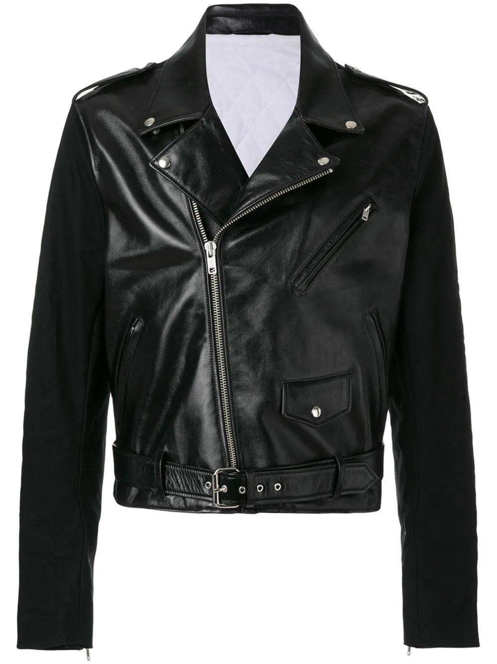 Panelled Biker Jacket