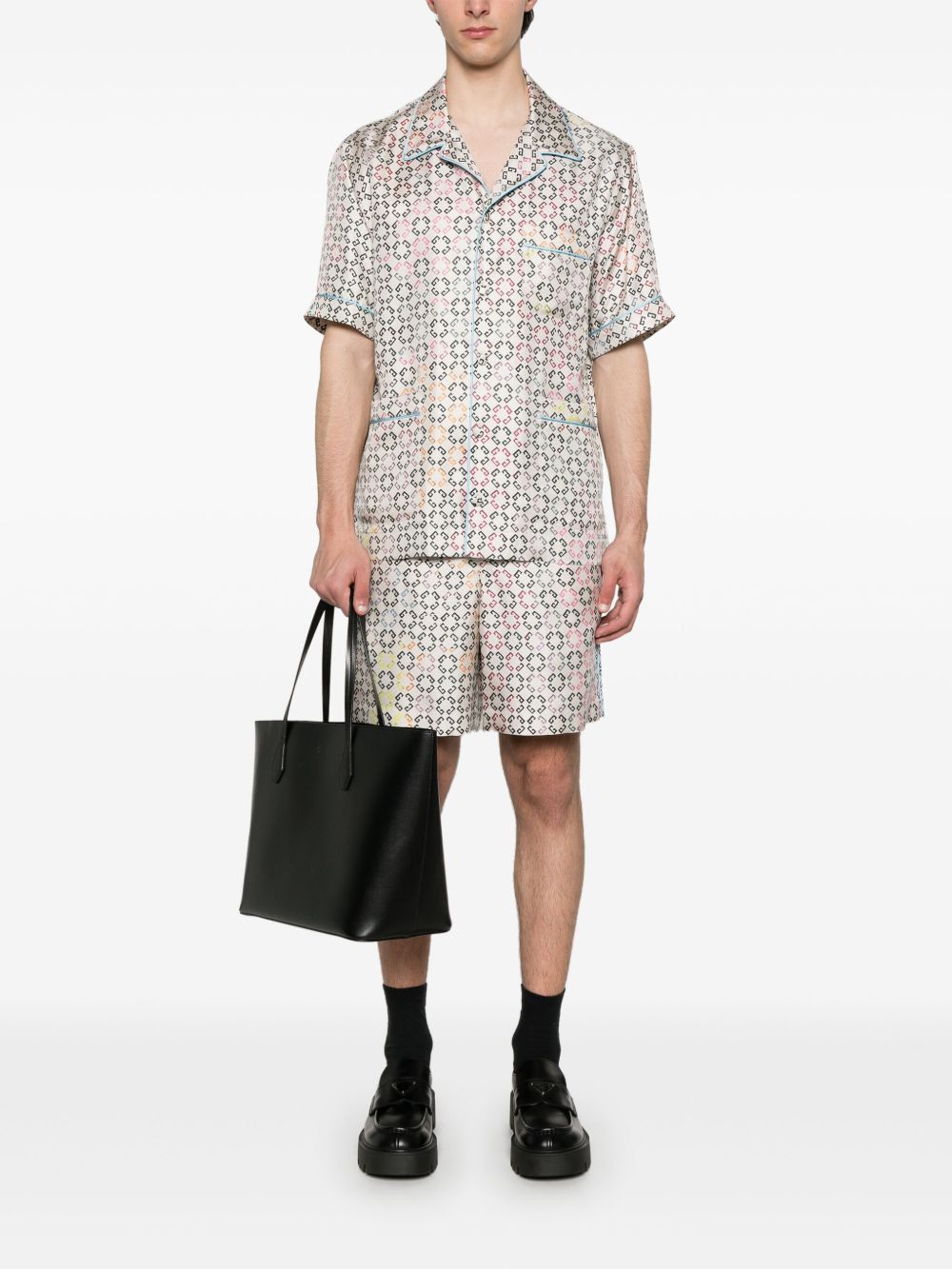 logo-print shirt