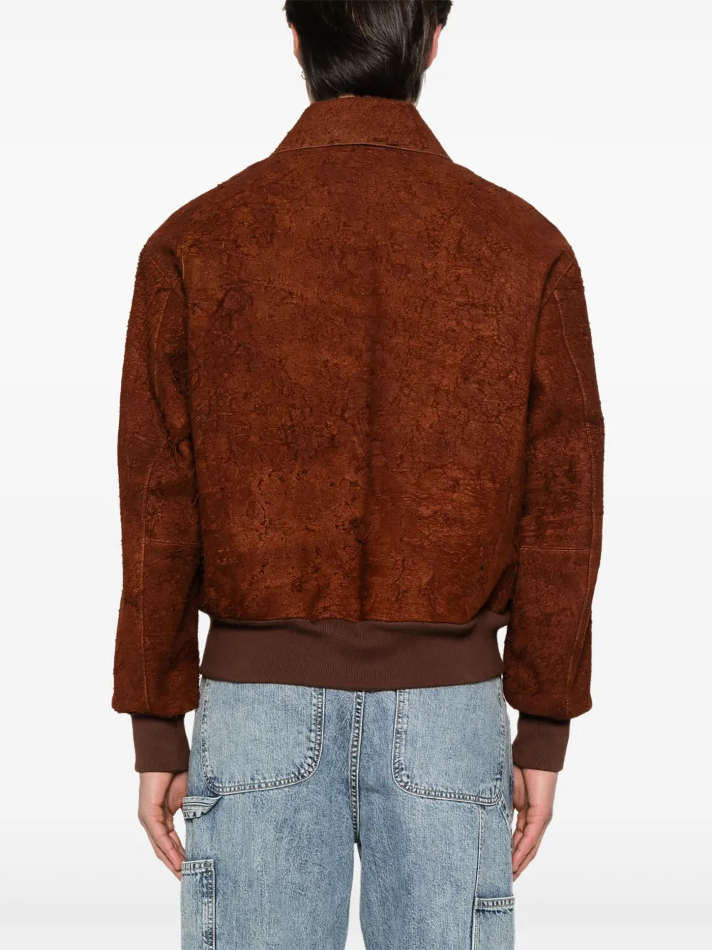 Distressed Suede Jacket