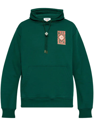Gothic Stacked-Logo Hoodie