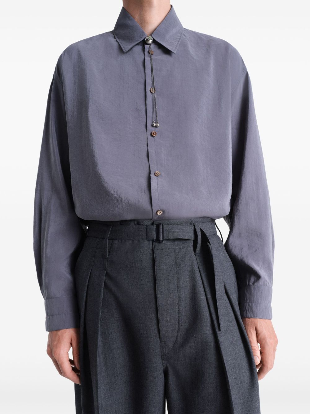 Belted Pleated Trousers