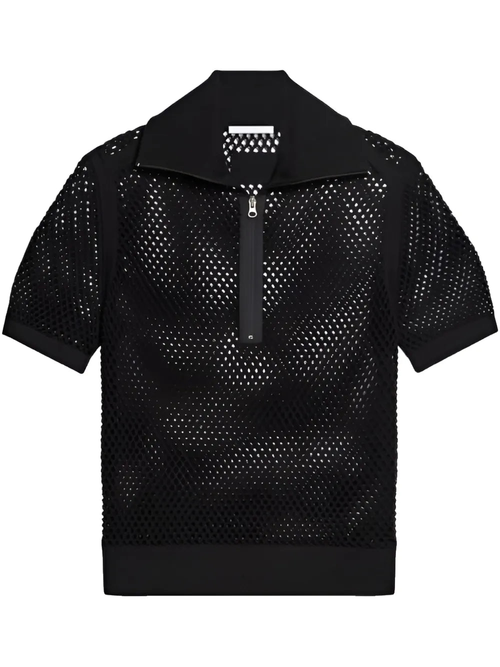Open-Knit Polo Shirt
