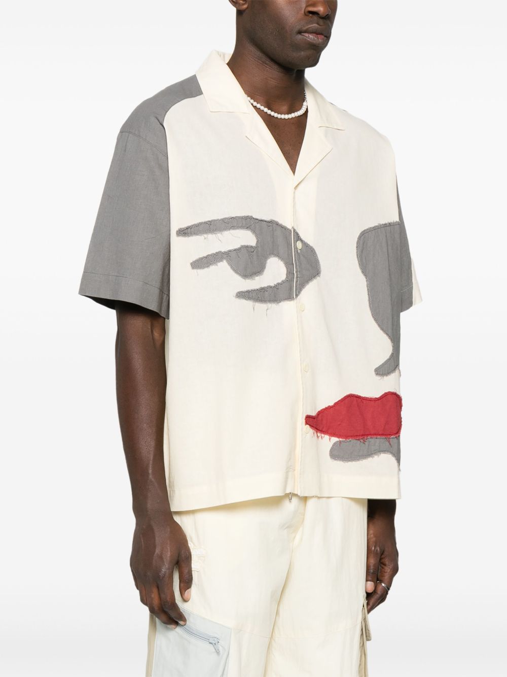 Patchwork-Face Shirt