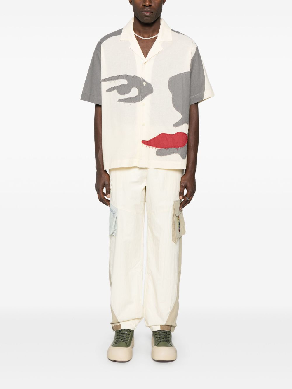 Patchwork-Face Shirt