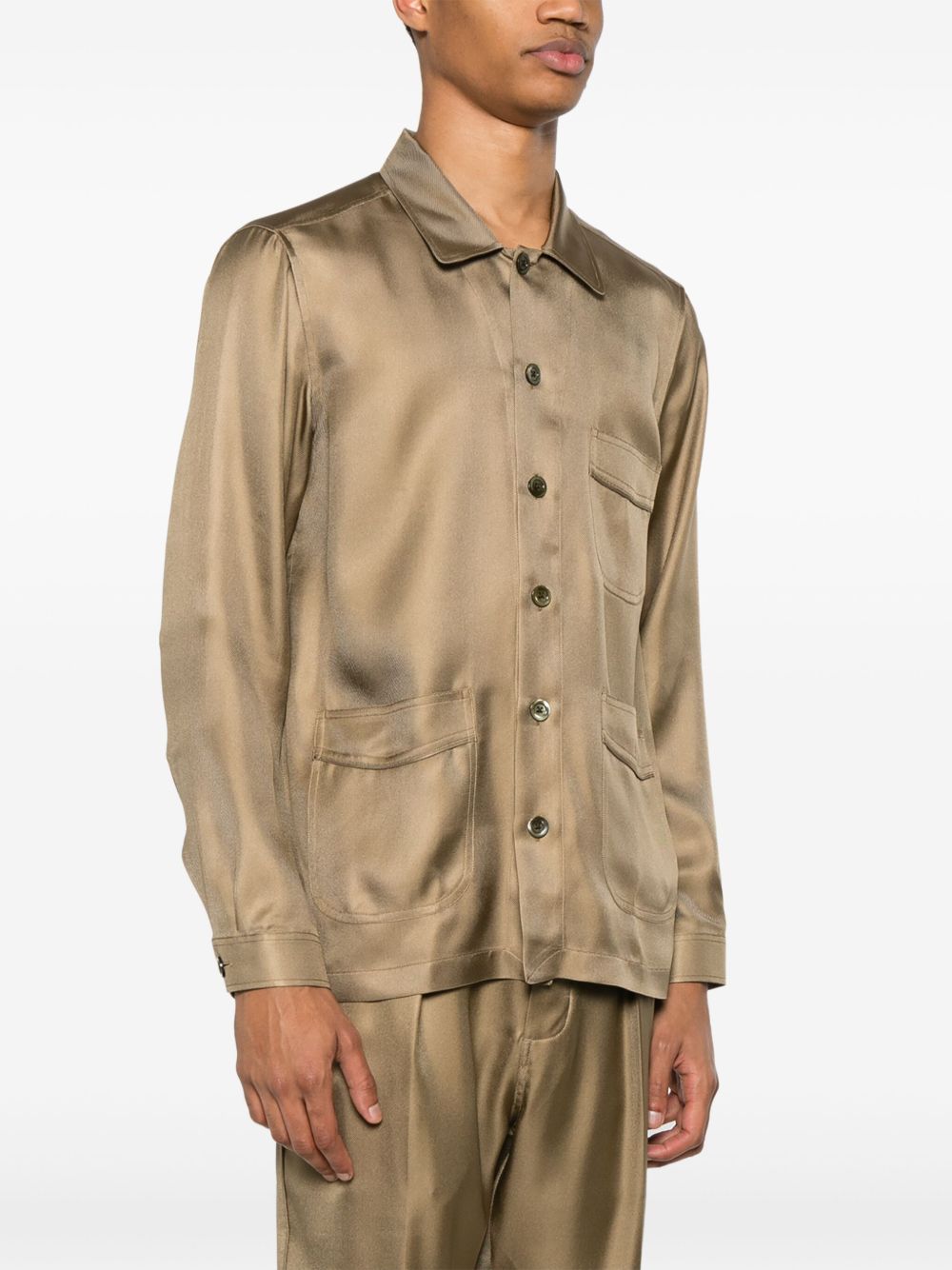silk twill shirt