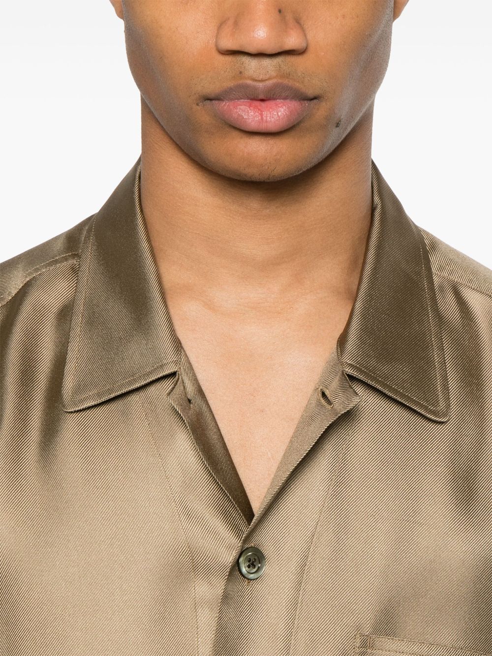 silk twill shirt