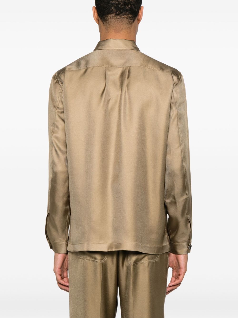 silk twill shirt