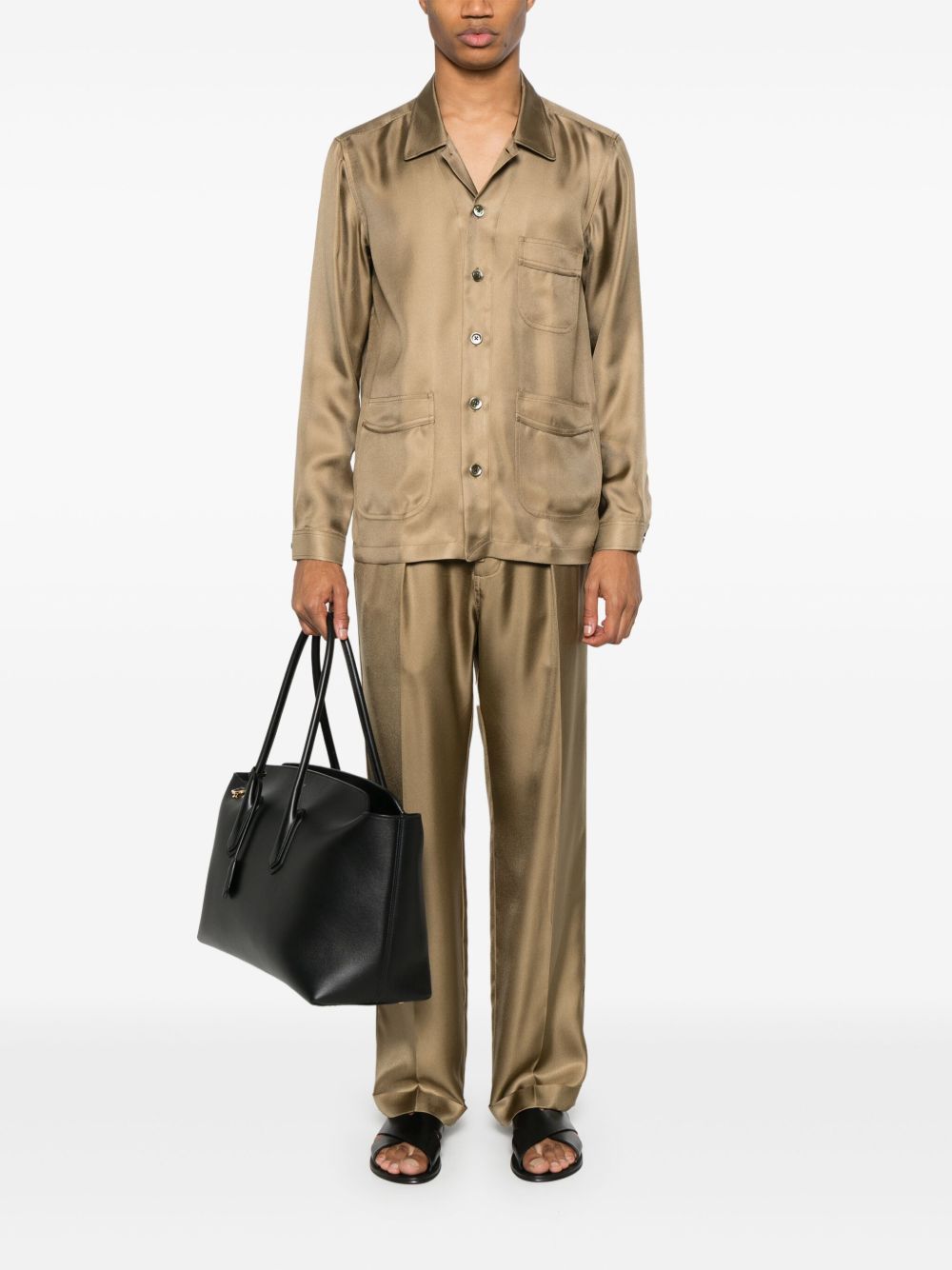 silk twill shirt