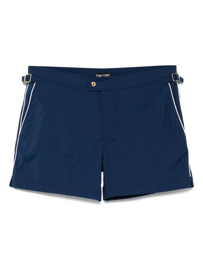 Pipped-Trim Swim Shorts