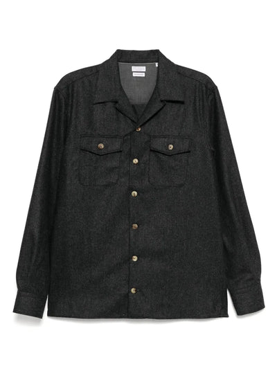 Virgin Wool Long-Sleeves Shirt