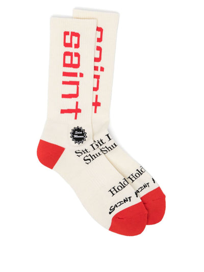 Logo-Embroidered Socks