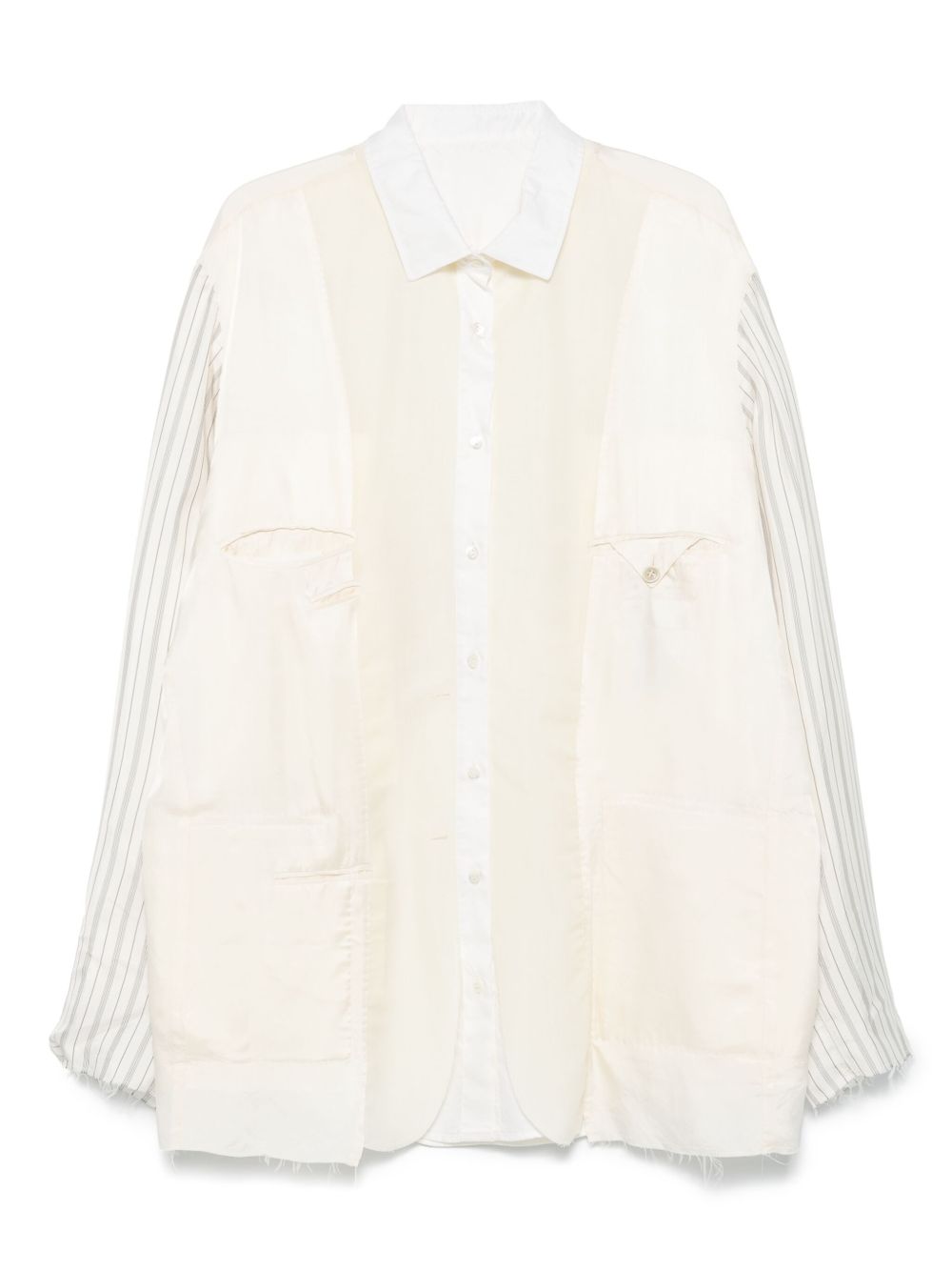 panelled shirt jacket